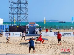 乒乓球台踢足球？三亚亚沙会台克